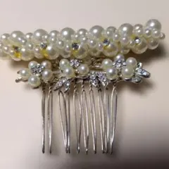 パールとクリスタルのヘアアクセサリーセット、お値下げ交渉承っております