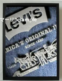 リーバイスLevis　ポスターフレーム付き壁掛けアメリカンレトロ広告