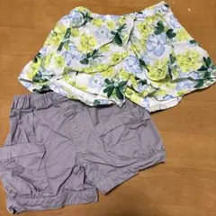 bebe 花柄 ショートパンツ ２点セット110サイズ