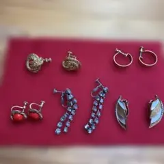 ゴールド シルバー などイヤリング5点セット