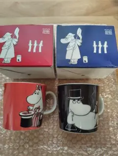 新品 アラビア ムーミンマグ パパ ママ セット ペア 廃番品