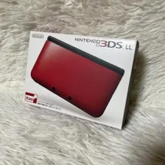 未使用級　3DSLL レッドブラック　本体　箱付き