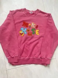 ミキハウス ピンク トレーナー 140 レトロ　スウェット