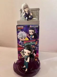 ハンター×ハンター デスクトップフィギュア 2体セット　イルミ　シルバ　希少レア