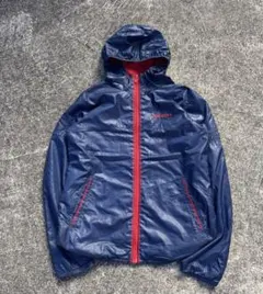 マ*ラ様 【古着】adidas ナイロンジャケット ネイビー/レッド y2k