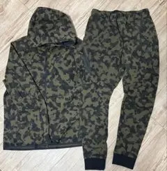 新品 NIKE テックフリース セットアップ 迷彩 上 L 下 S