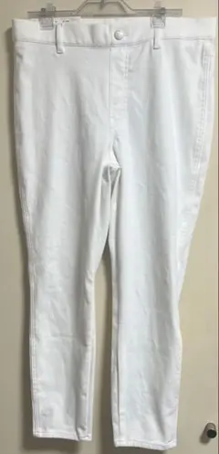 UNIQLO ウルトラストレッチクロップドレギンスパンツ XL ホワイト
