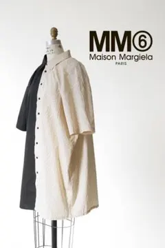 mm6 メゾンマルジェラ　ドッキングシャツワンピース