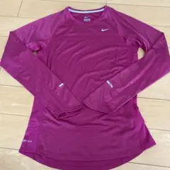 Nike Running Dri-FIT ピンク長袖トップス S