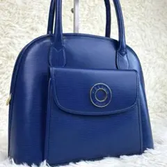 美品！セリーヌ　ハンドバッグ レザー サークルロゴ リング ラウンドファスナー