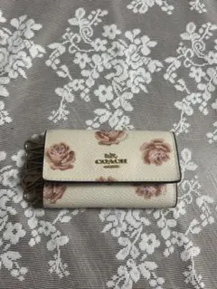 COACH 花柄 キーケース