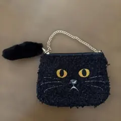 anysis 黒猫　ポーチ　貴島明日香さんコラボ　キャット ポーチ