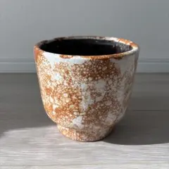 陶器製植木鉢 マーブル模様 5号鉢