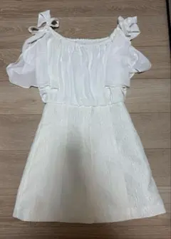 マーキュリーデュオ　ホワイト 2way ワンピース Fサイズ