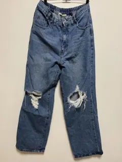 w closet ダメージデニムパンツ