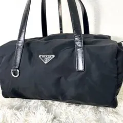 プラダ　PRADA ハンドバッグ　ミニボストンバッグ　ナイロン　ブラック　黒