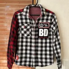 Baby Doll チェック柄長袖シャツ BD