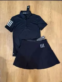 新品 adidas golf S XSシャツスカートセット ブラック - メルカリ