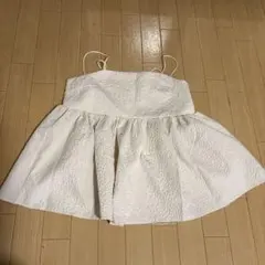 【美品】titivate ふくれジャガード　キャミソールブラウス　アイボリー　M
