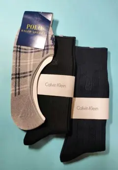 メンズソックス　カルバン・クライン　ポロラルフローレン