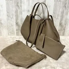 3way 本革　巾着型バッグ　スマートバッグ