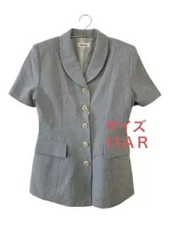 530Aremme 新品タグ付きグレー ショートスリーブジャケット