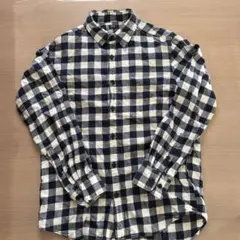 【UNIQLO】 チェック柄ネルシャツ　長袖　Mサイズ