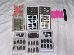 UV GEL ネイルシール 付け爪 セット まとめ売りのサムネイル