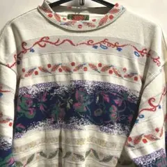 KENZO ニット セーター ホワイト マルチカラーのサムネイル