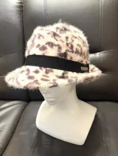 [新品]ダンスウィズドラゴンヒョウ柄 バケットハット ファー風