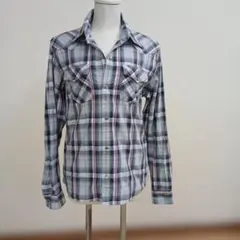 TK タケオキクチウエスタンチェクシャツサイズM