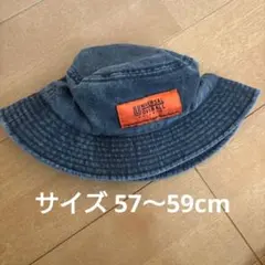 UNIVERSAL OVERALLバケットハット 57〜59cm ブラックデニム