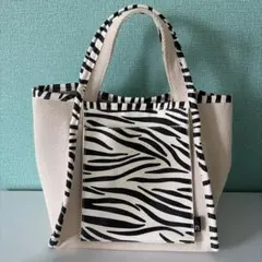 ROOTOTE トートバッグ ゼブラ柄 キャンバス地のサムネイル