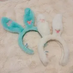 美品 ディズニー イースター ウサギ耳カチューシャ 2つ