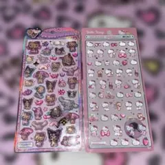 正規品 サンリオ ボンボンドロップシールミニ うるちゅるポップシール