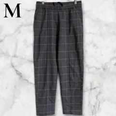 HONEYSUCKLE ROSE Mグレー系チェック柄スラックス