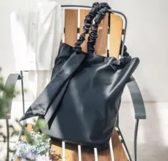 31 Sons de mode フリルリボントートバッグ　新品　未使用　ブラック