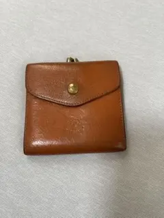 ILBISONTE　がま口折り財布　本革　バイソン刻印　ミニマル