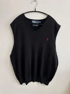 Ralph Lauren ニット ベスト 黒 XXL