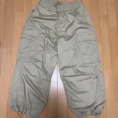 GUスーパーワイドカーゴパンツベージュMサイズ