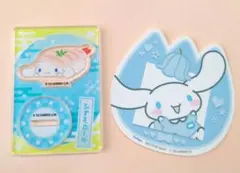 サンリオ　へいおまち！お寿司といっしょアクリルスタンド　シール　シナモロール