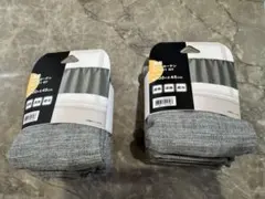 【未使用】消臭カフェカーテン 2枚セット グレー 遮光 遮熱 100×45