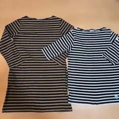 3着セット ORCIVAL ストライプ 長袖カットソー ワンピース 七分袖