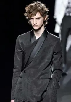 19aw Dior homme パイソン柄 テーラードジャケット ブラックのサムネイル
