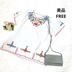 カラフル ハンガリー 刺繍ブラウス 送料無料 ハンガリー カロチャ 