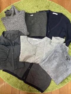 ☆ミセス婦人服 ニット トップス まとめ売り 7点☆M～Lサイズ