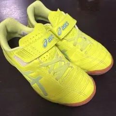 ASICS JUNIOLE フットサルシューズ 蛍光イエロー　18cm