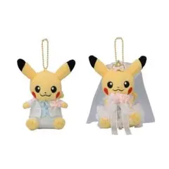 ピカチュウ ウェディングドレス タキシード 2体セット ピカチュウ ウェディングドレス タキシード 2体セット
