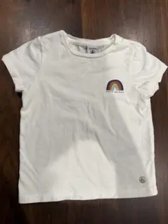 PETIT BATEAU ホワイト Tシャツ 4 ans