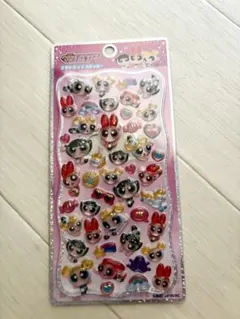 【正規品】　パワパフ　パワーパフガールズ　プチドロップステッカー　ピンク　シール